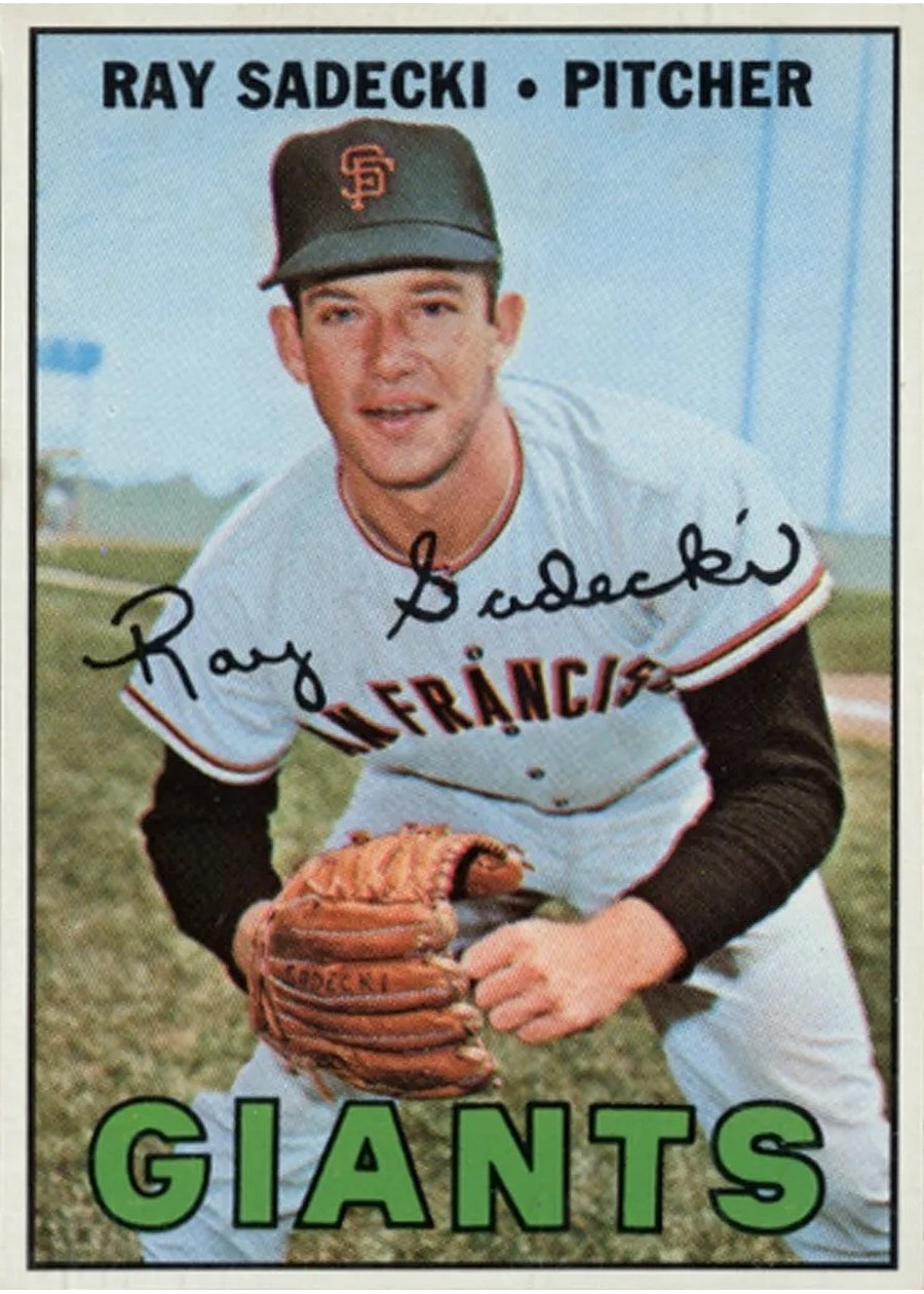 1967 Topps #409 Ray Sadecki, San Francisco Giants