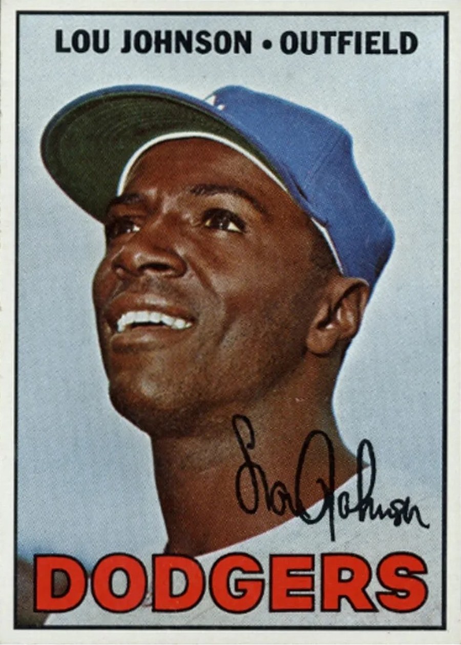 1967 Topps #410 Lou Johnson, Los Angeles Dodgers