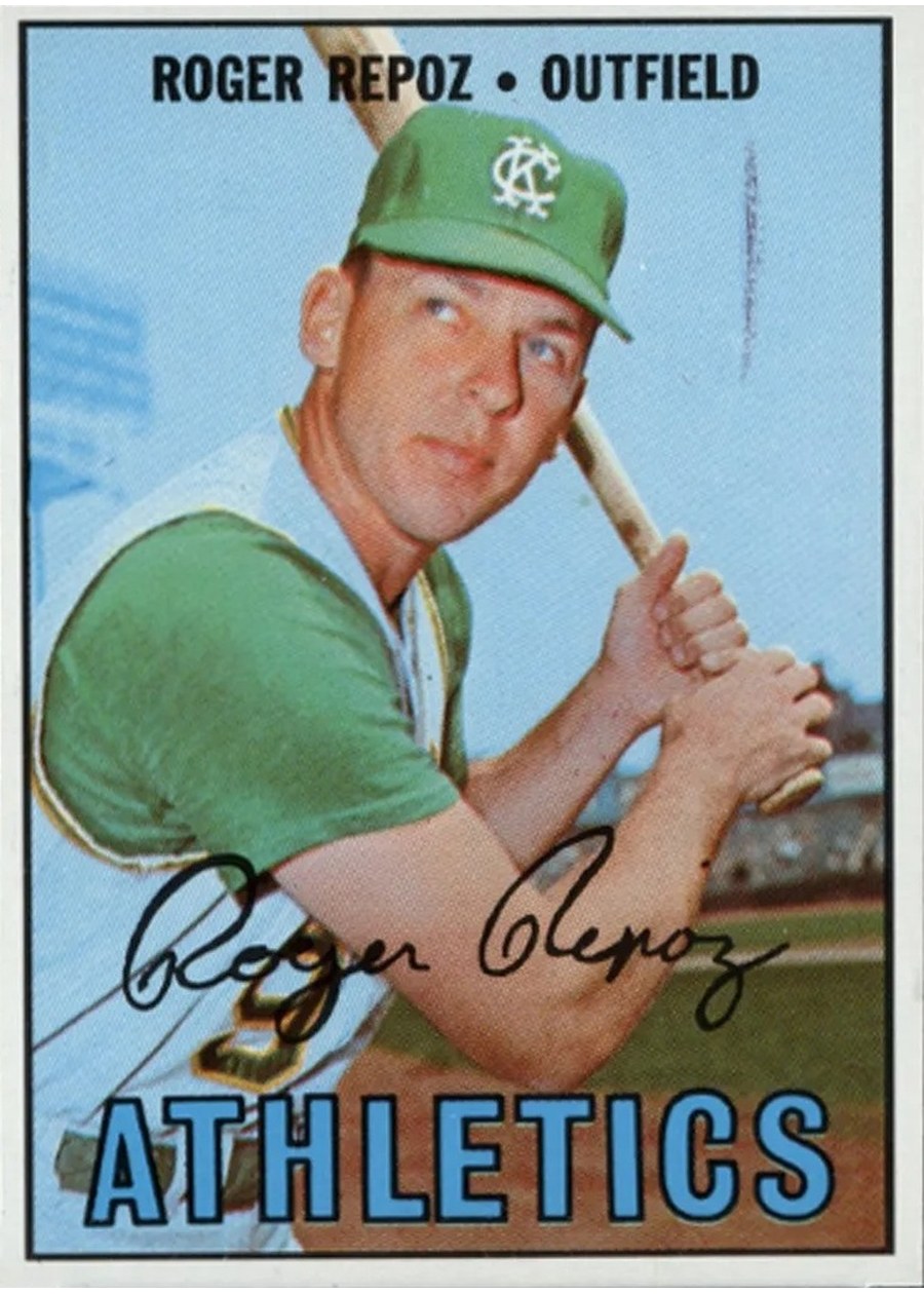 1967 Topps #416 Roger Repoz, Kansas City Athletics