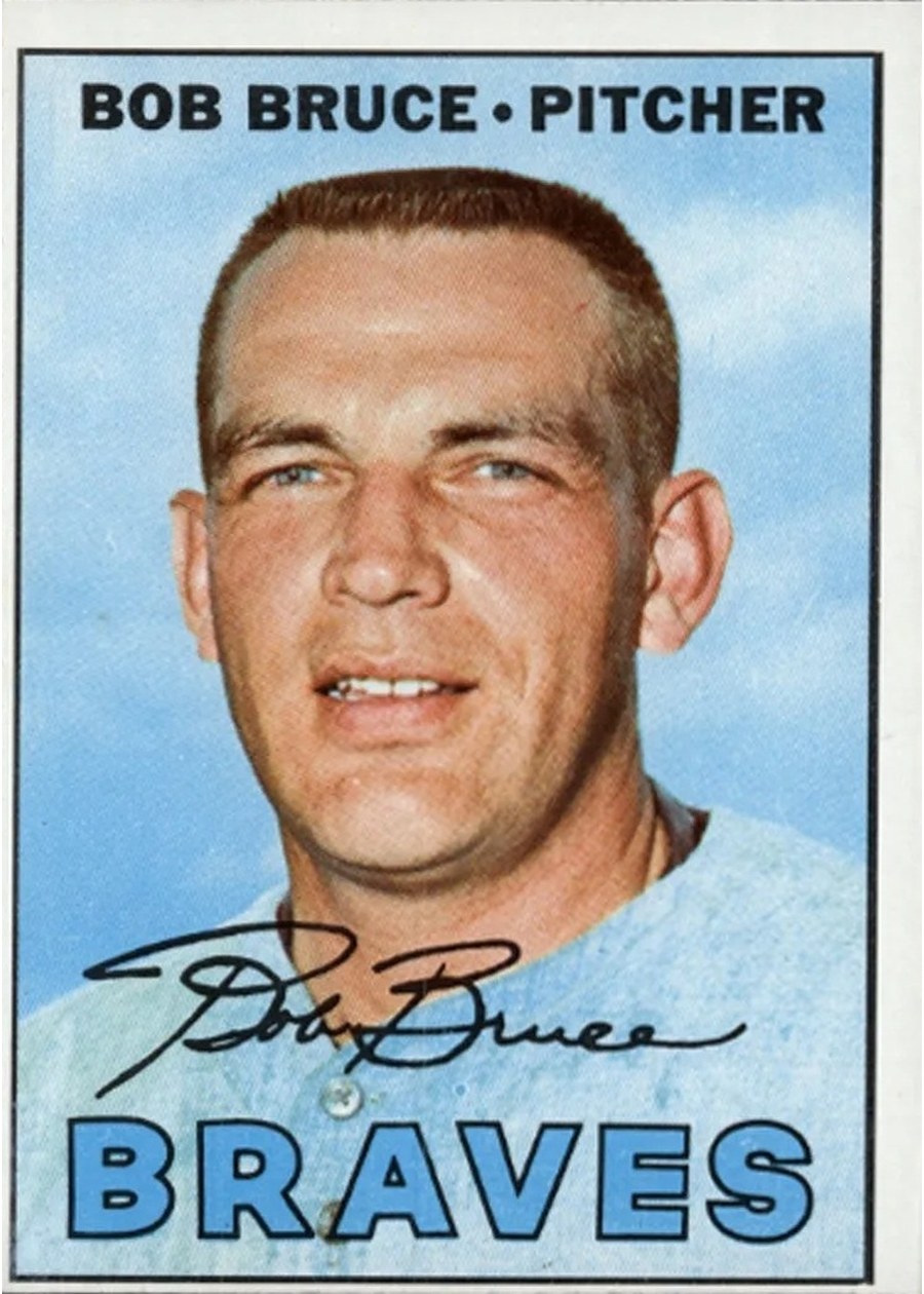 1967 Topps #417 Bob Bruce, Atlanta Braves