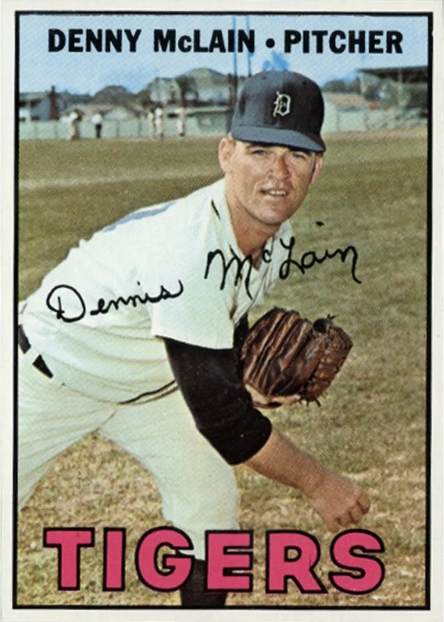 1967 Topps #420 Denny McLain, Detroit Tigers