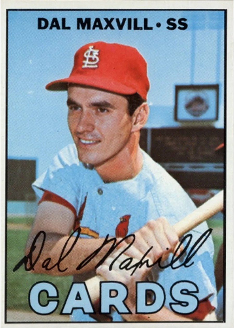 1967 Topps #421 Dal Maxvill, St. Louis Cardinals