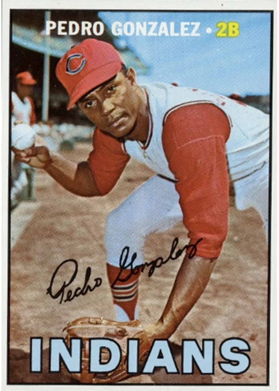 1967 Topps #424 Pedro Gonzalez, Cleveland Indians
