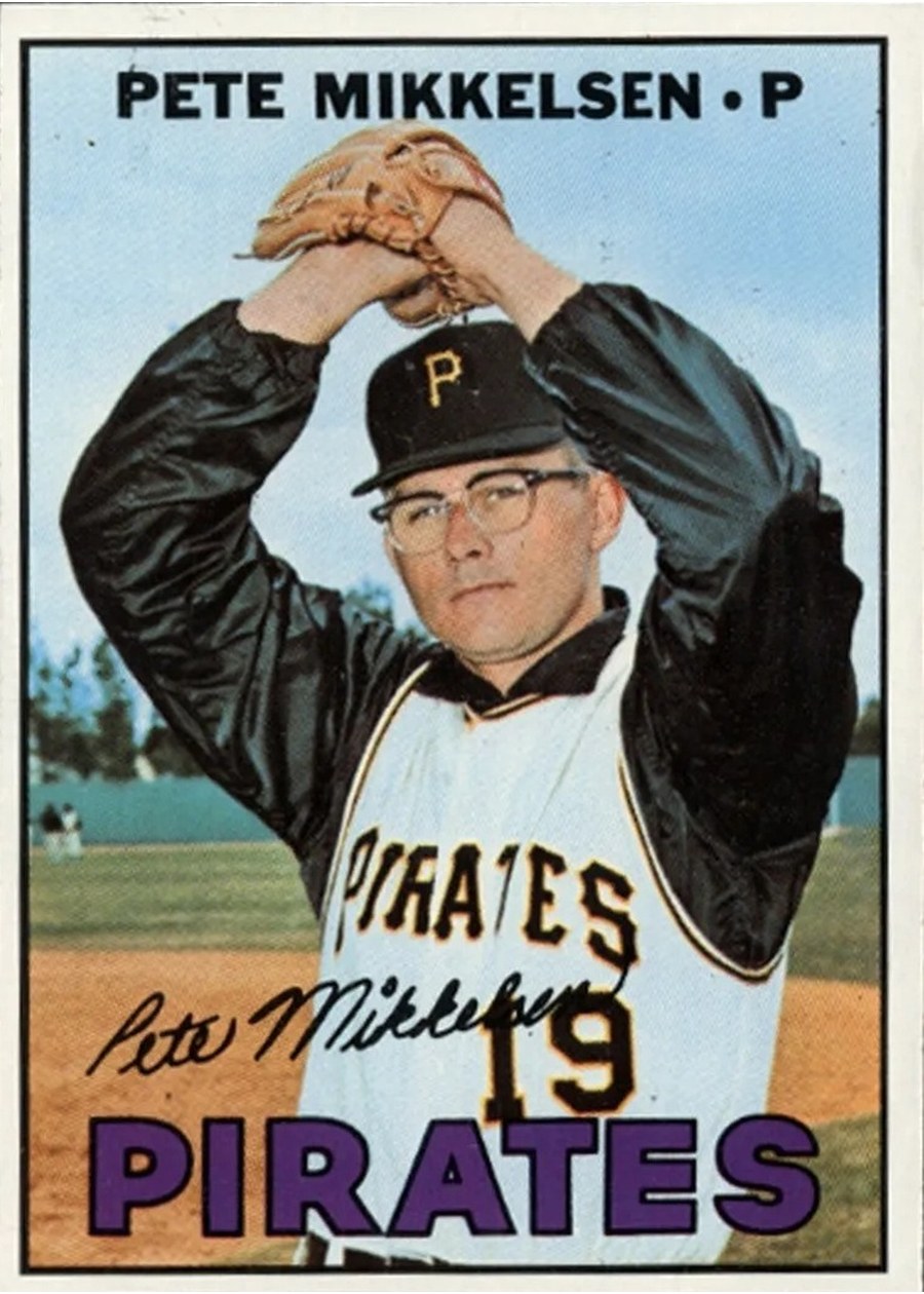 1967 Topps #425 Pete Mikkelsen, Pittsburgh Pirates