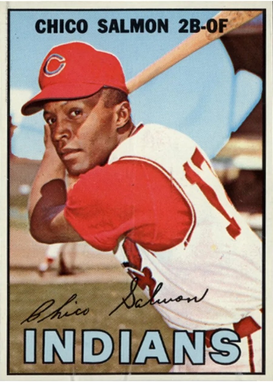 1967 Topps #43 Chico Salmon, Cleveland Indians
