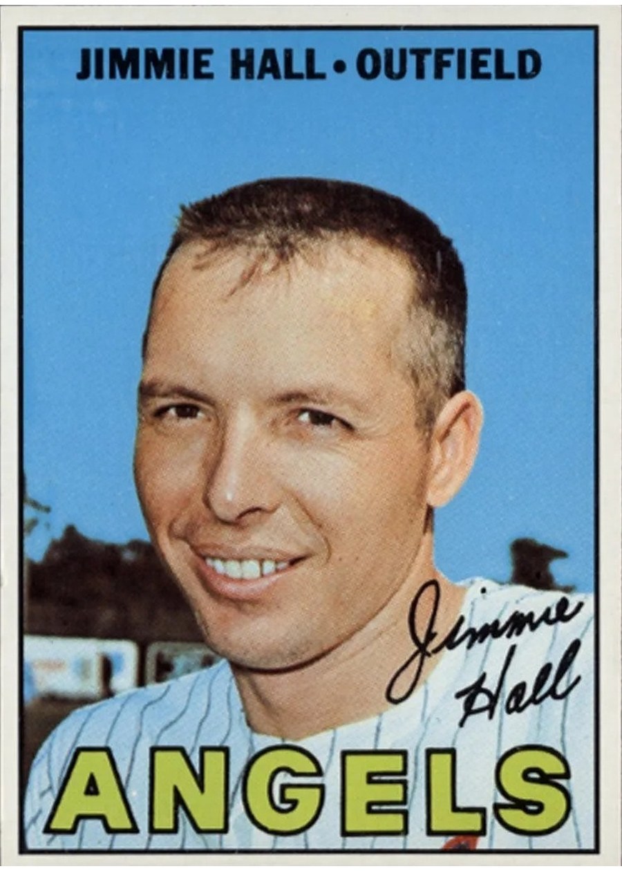 1967 Topps #432 Jimmie Hall, California Angels