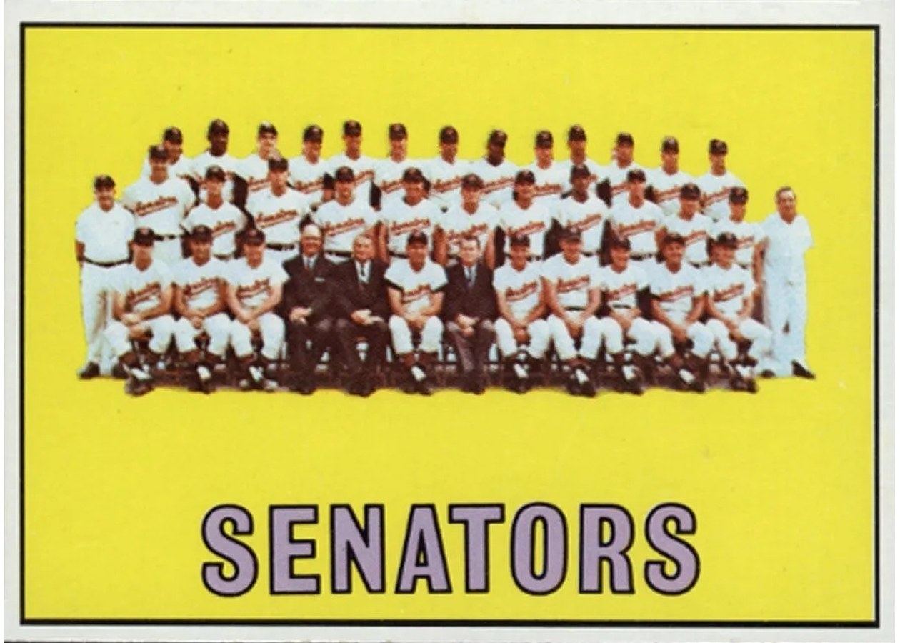 1967 Topps #437 Washington Senators