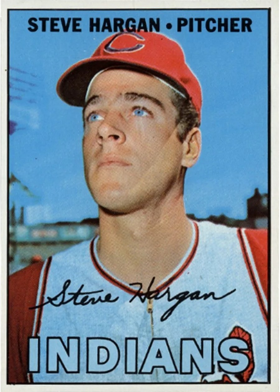1967 Topps #440 Steve Hargan, Cleveland Indians