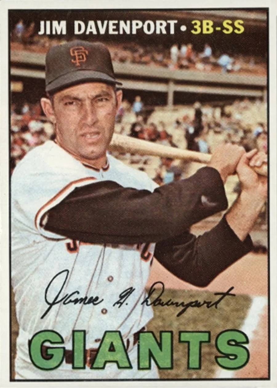 1967 Topps #441 Jim Davenport, San Francisco Giants
