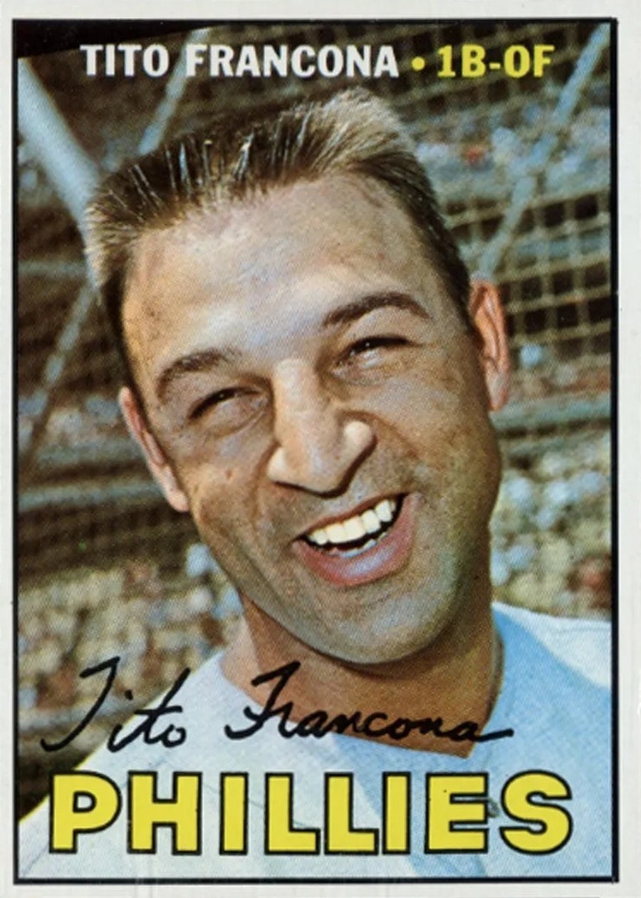 1967 Topps #443 Tito Francona, Philadelphia Phillies