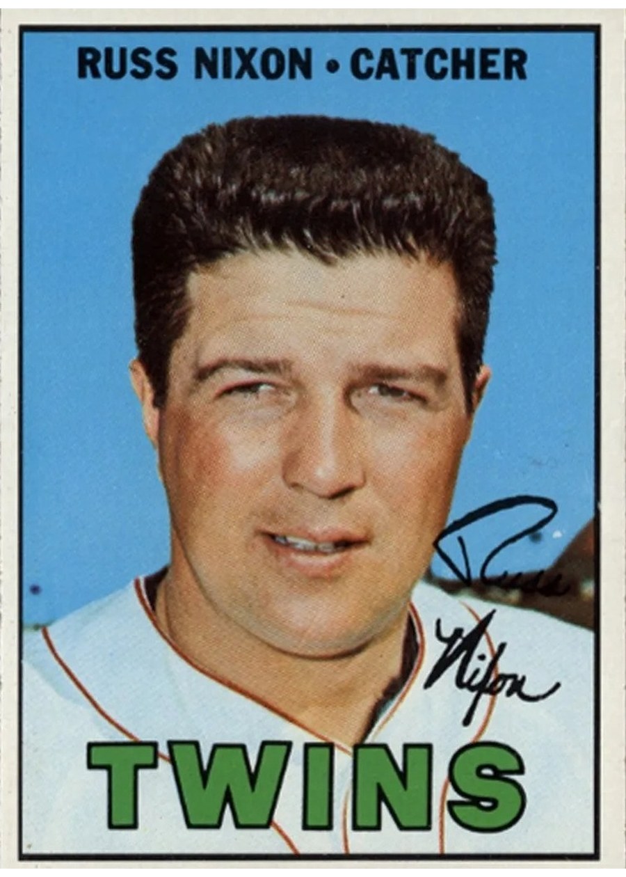 1967 Topps #446 Russ Nixon, Minnesota Twins