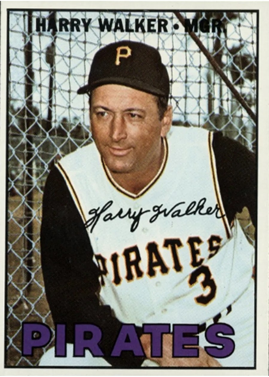 1967 Topps #448 Harry Walker, Pittsburgh Pirates