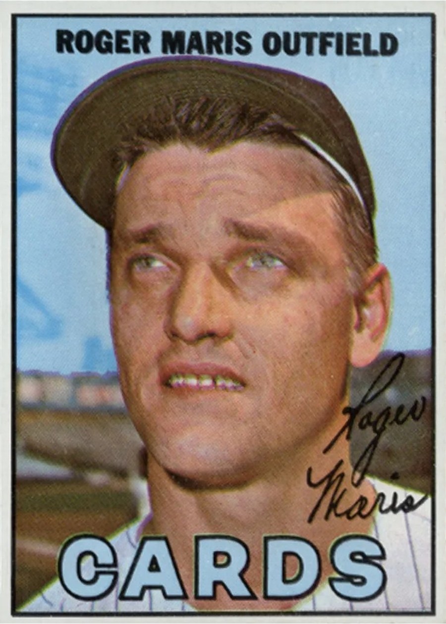 1967 Topps #45 Roger Maris, St. Louis Cardinals