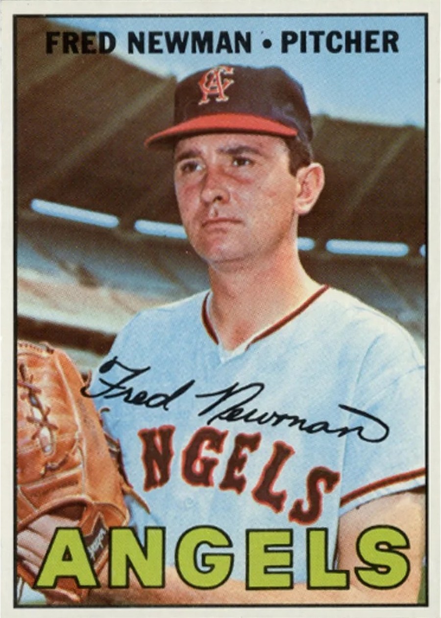 1967 Topps #451 Fred Newman, California Angels