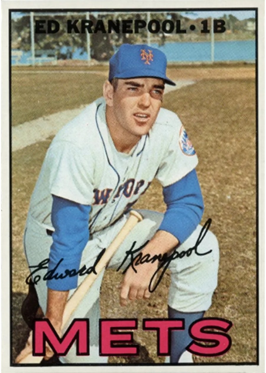 1967 Topps #452 Ed Kranepool, New York Mets