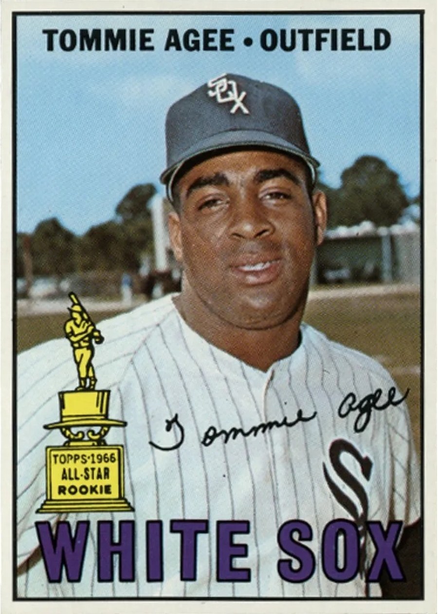 1967 Topps #455 Tommie Agee, Chicago White Sox