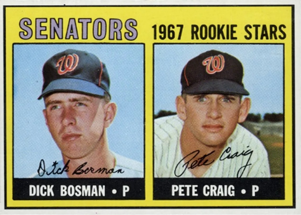 1967 Topps #459 Senators 1967 Rookie Stars, Washington Senators