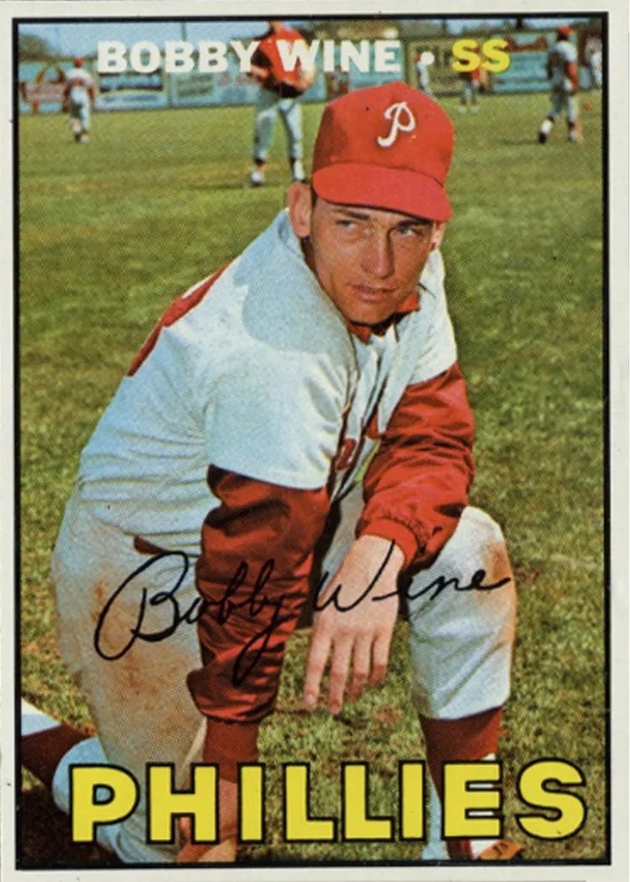 1967 Topps #466 Bobby Wine, Philadelphia Phillies