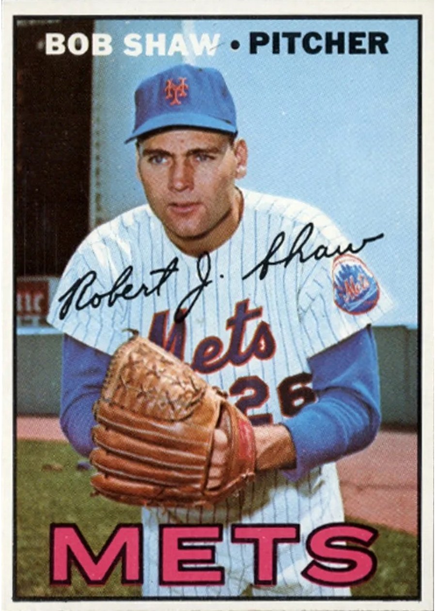 1967 Topps #470 Bob Shaw, New York Mets