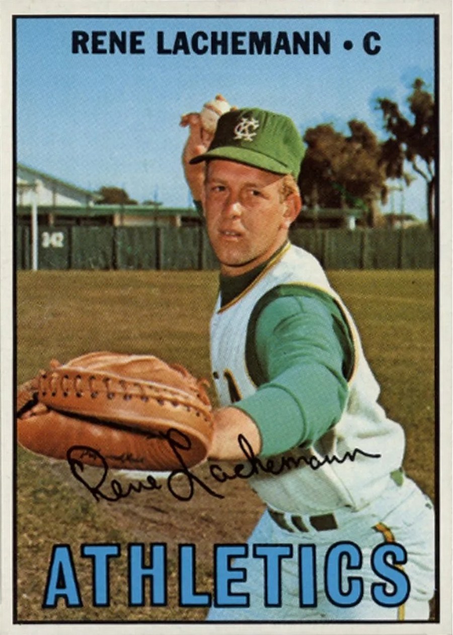 1967 Topps #471 Rene Lachemann, Kansas City Athletics