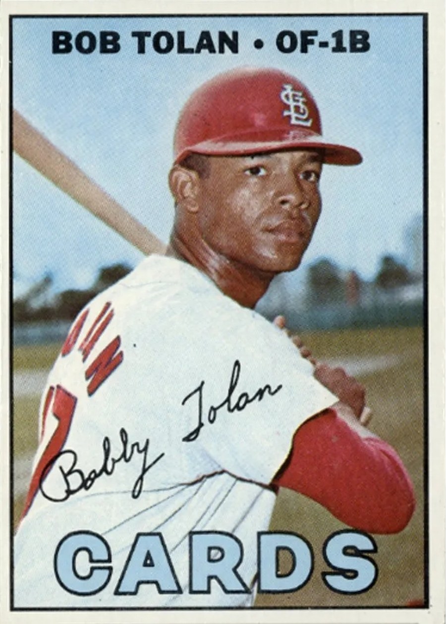 1967 Topps #474 Bob Tolan, St. Louis Cardinals