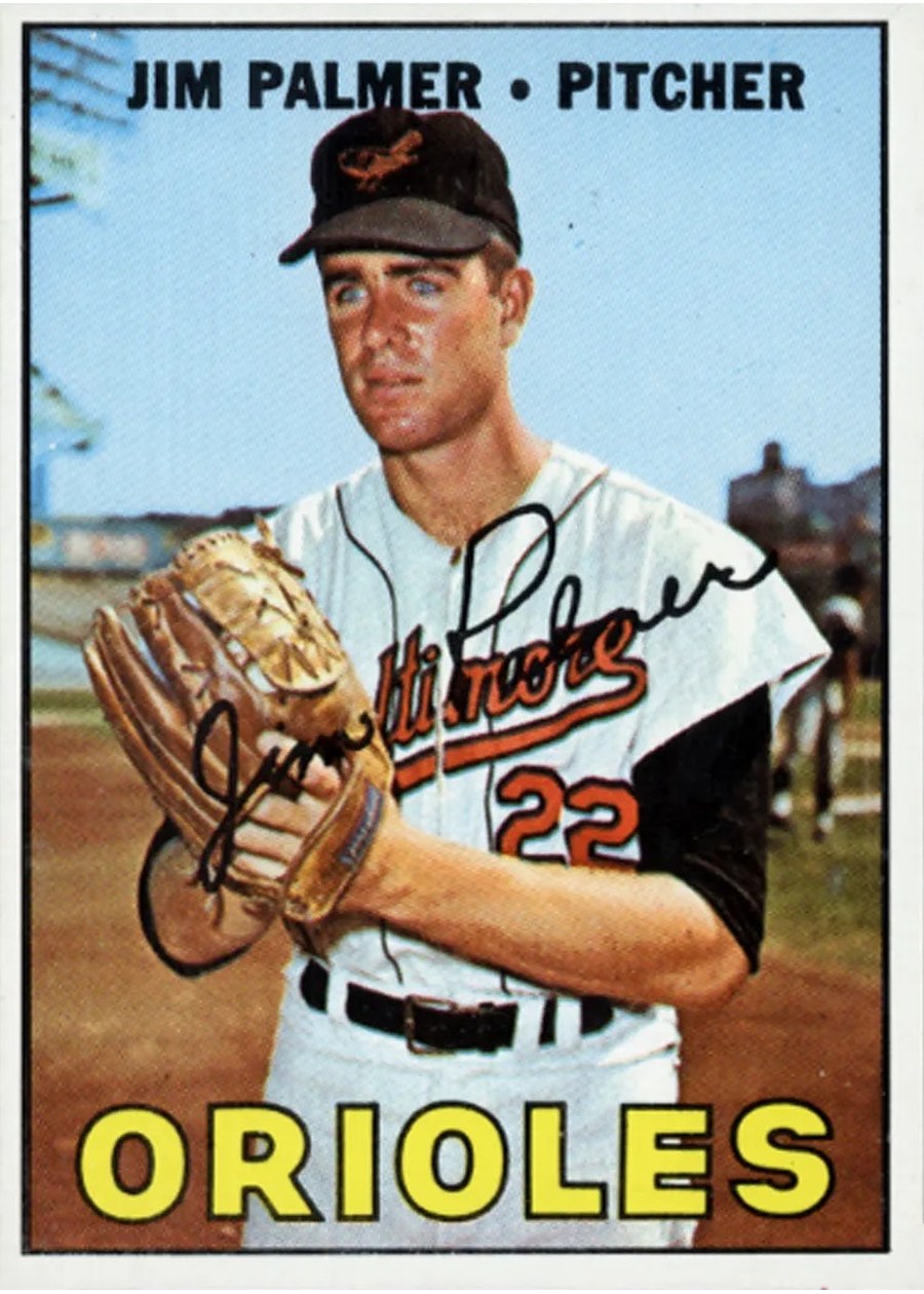 1967 Topps #475 Jim Palmer, Baltimore Orioles