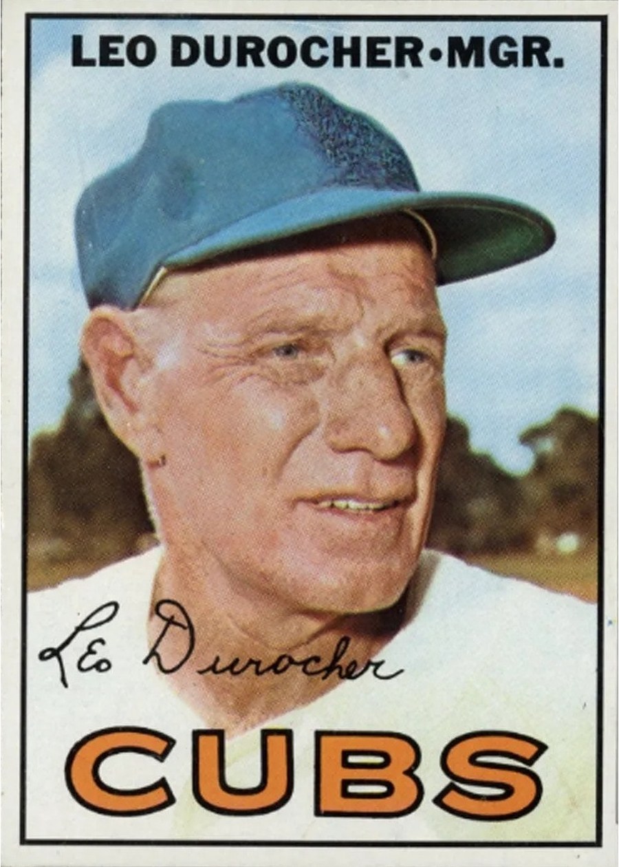 1967 Topps #481 Leo Durocher, Chicago Cubs
