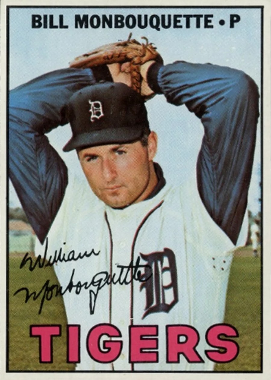 1967 Topps #482 Bill Monbouquette, Detroit Tigers