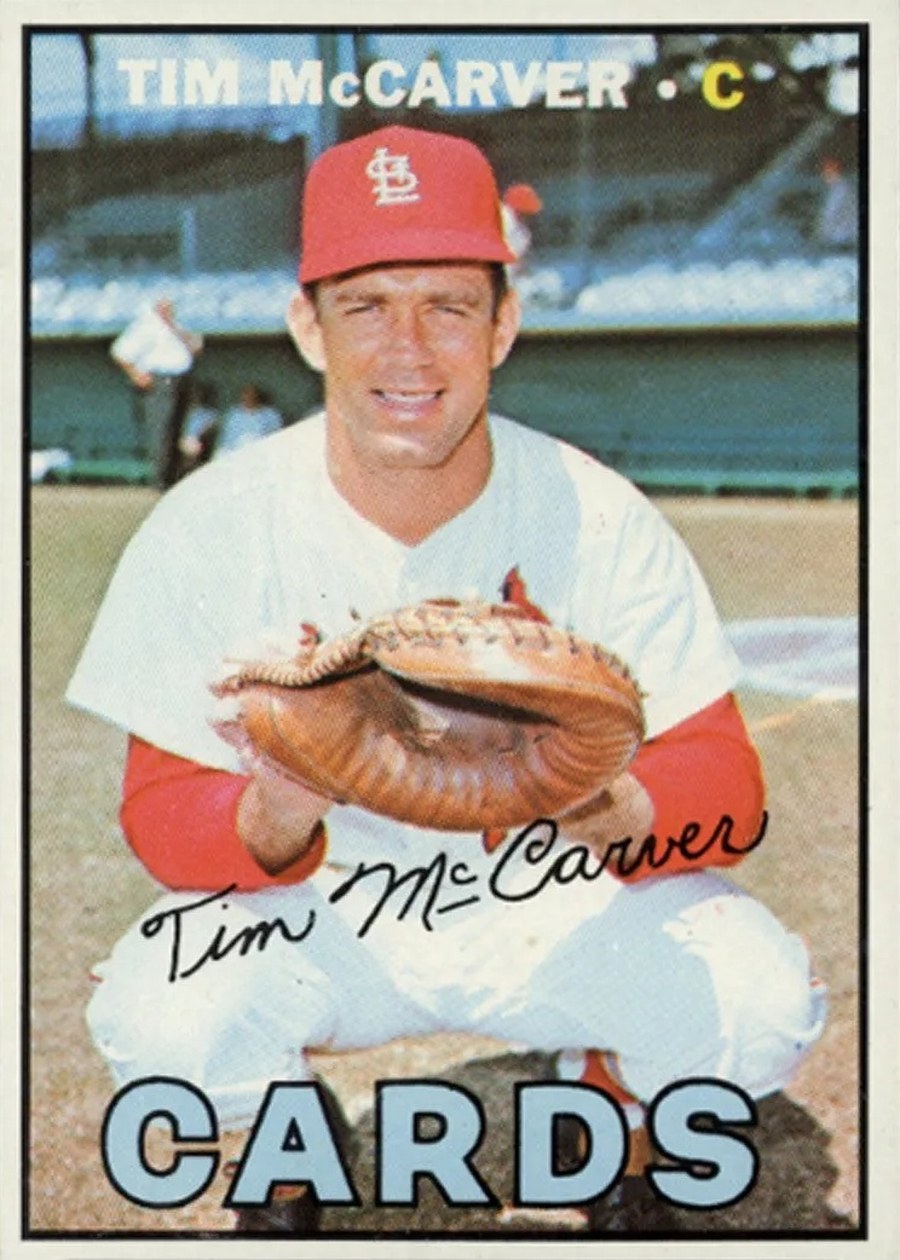 1967 Topps #485 Tim McCarver, St. Louis Cardinals