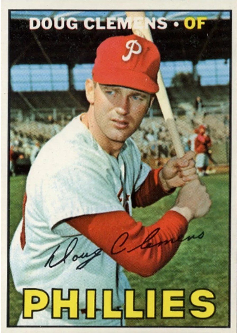 1967 Topps #489 Doug Clemens, Philadelphia Phillies