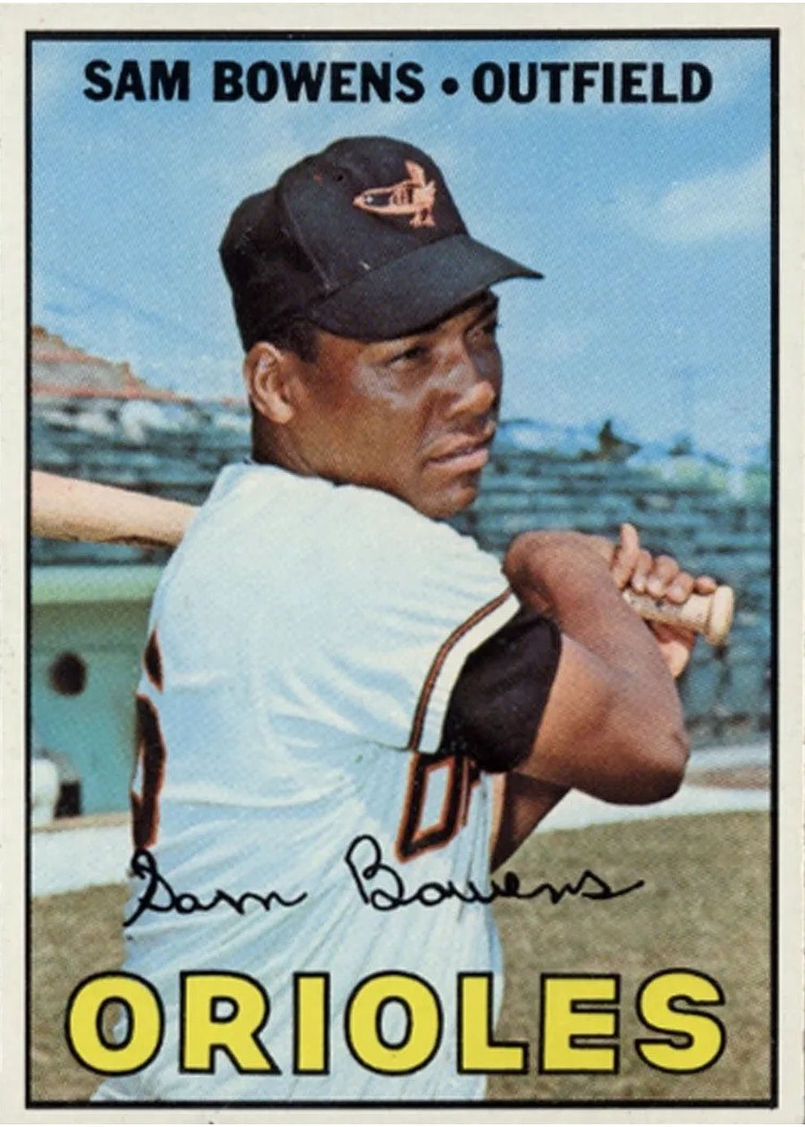 1967 Topps #491 Sam Bowens, Baltimore Orioles