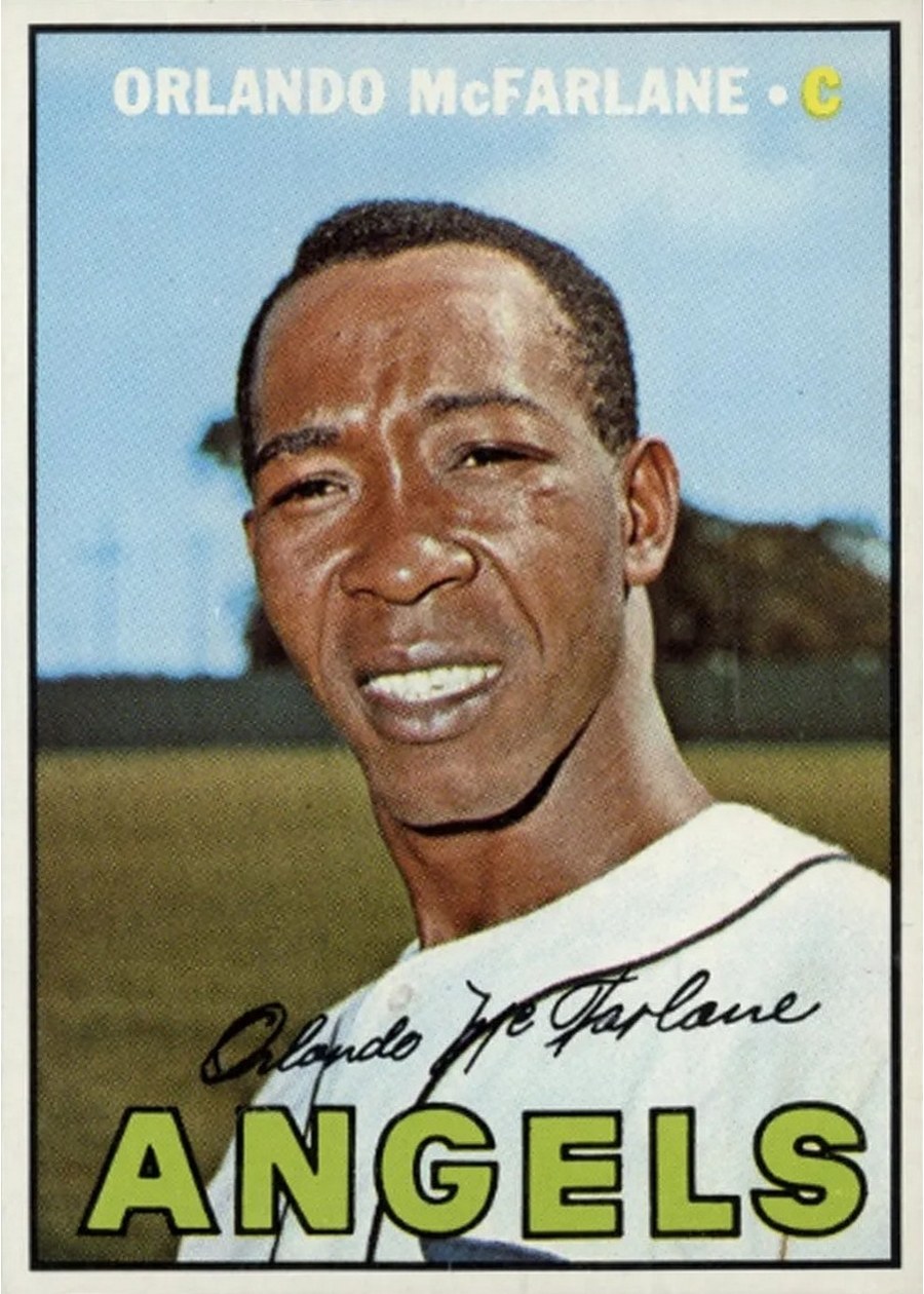 1967 Topps #496 Orlando McFarlane, California Angels