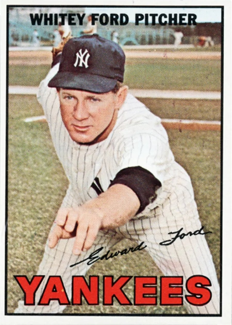 1967 Topps #5 Whitey Ford, New York Yankees