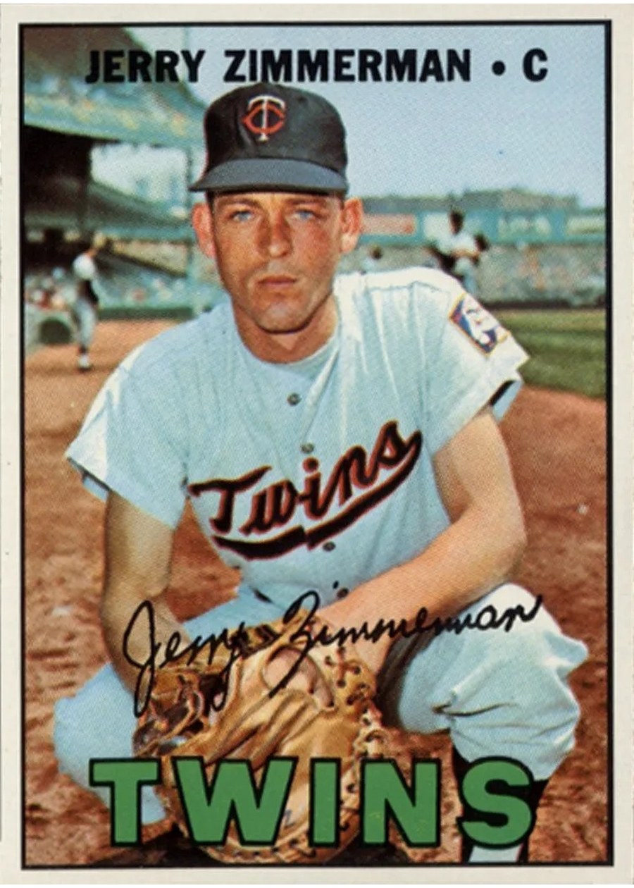 1967 Topps #501 Jerry Zimmerman, Minnesota Twins