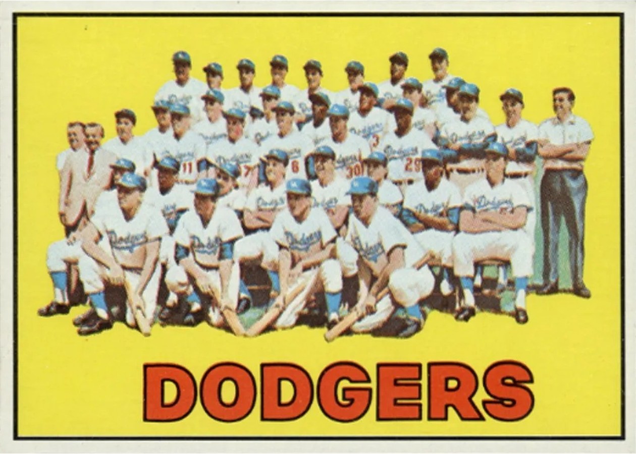 1967 Topps #503 Los Angeles Dodgers