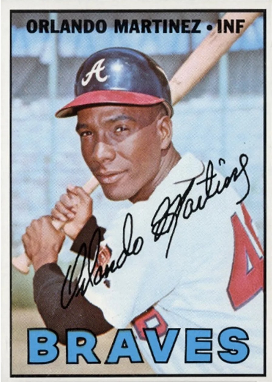 1967 Topps #504 Orlando Martinez, Atlanta Braves
