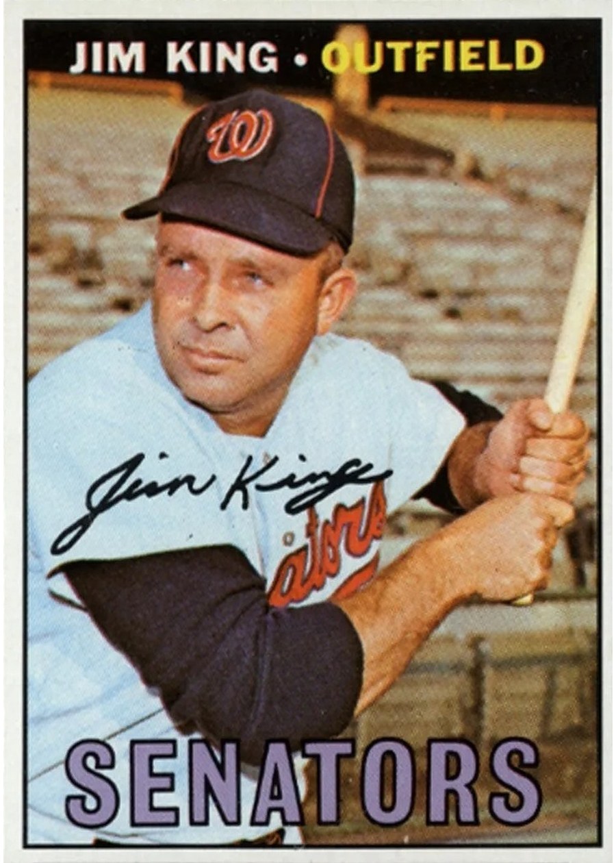 1967 Topps #509 Jim King, Washington Senators
