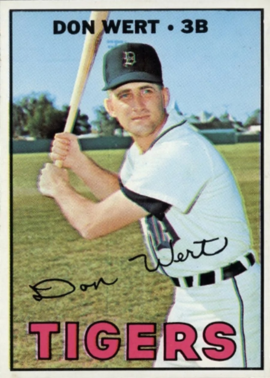 1967 Topps #511 Don Wert, Detroit Tigers