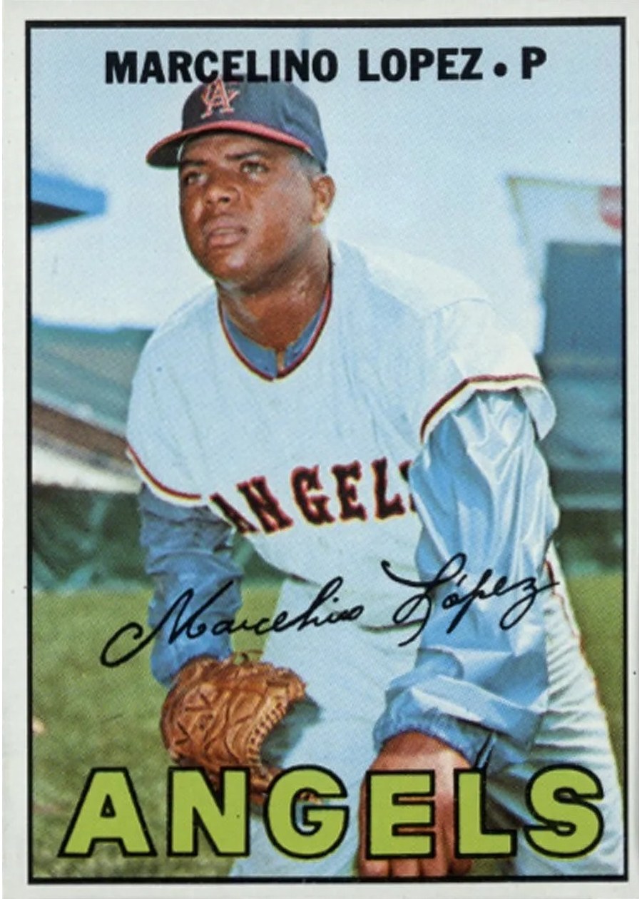 1967 Topps #513 Marcelino Lopez, California Angels