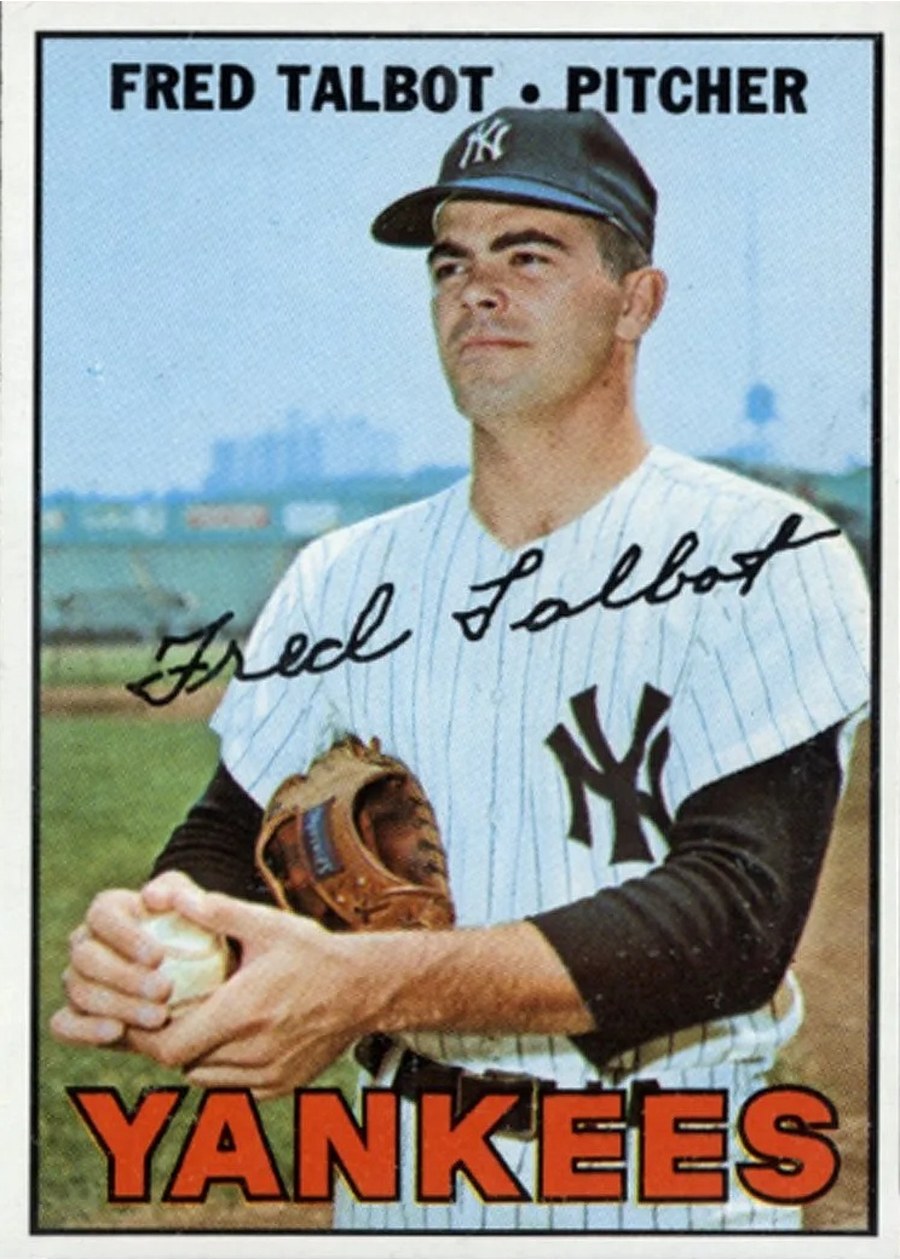 1967 Topps #517 Fred Talbot, New York Yankees