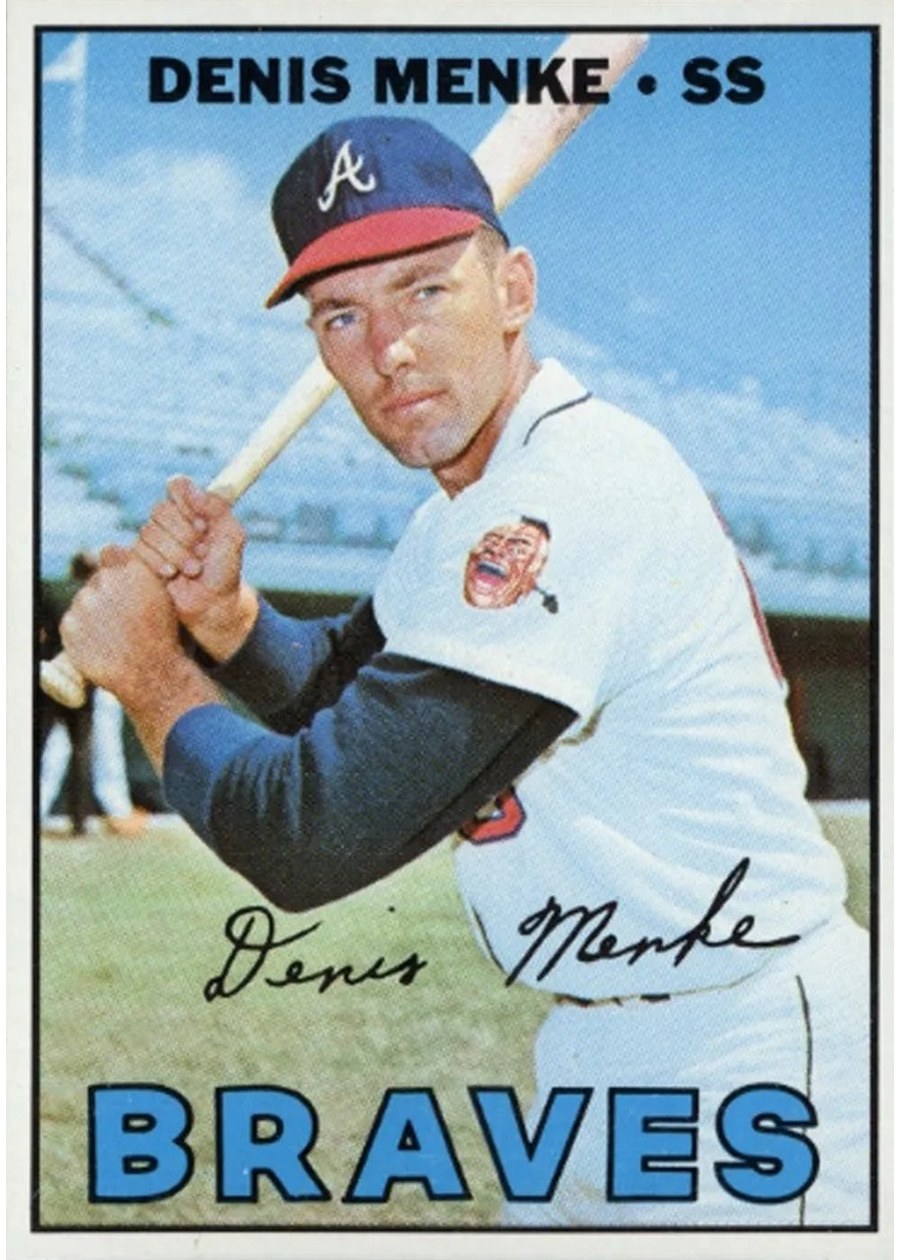 1967 Topps #518 Denis Menke, Atlanta Braves