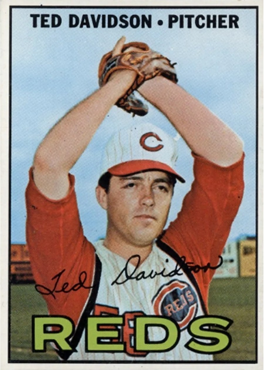 1967 Topps #519 Ted Davidson, Cincinnati Reds