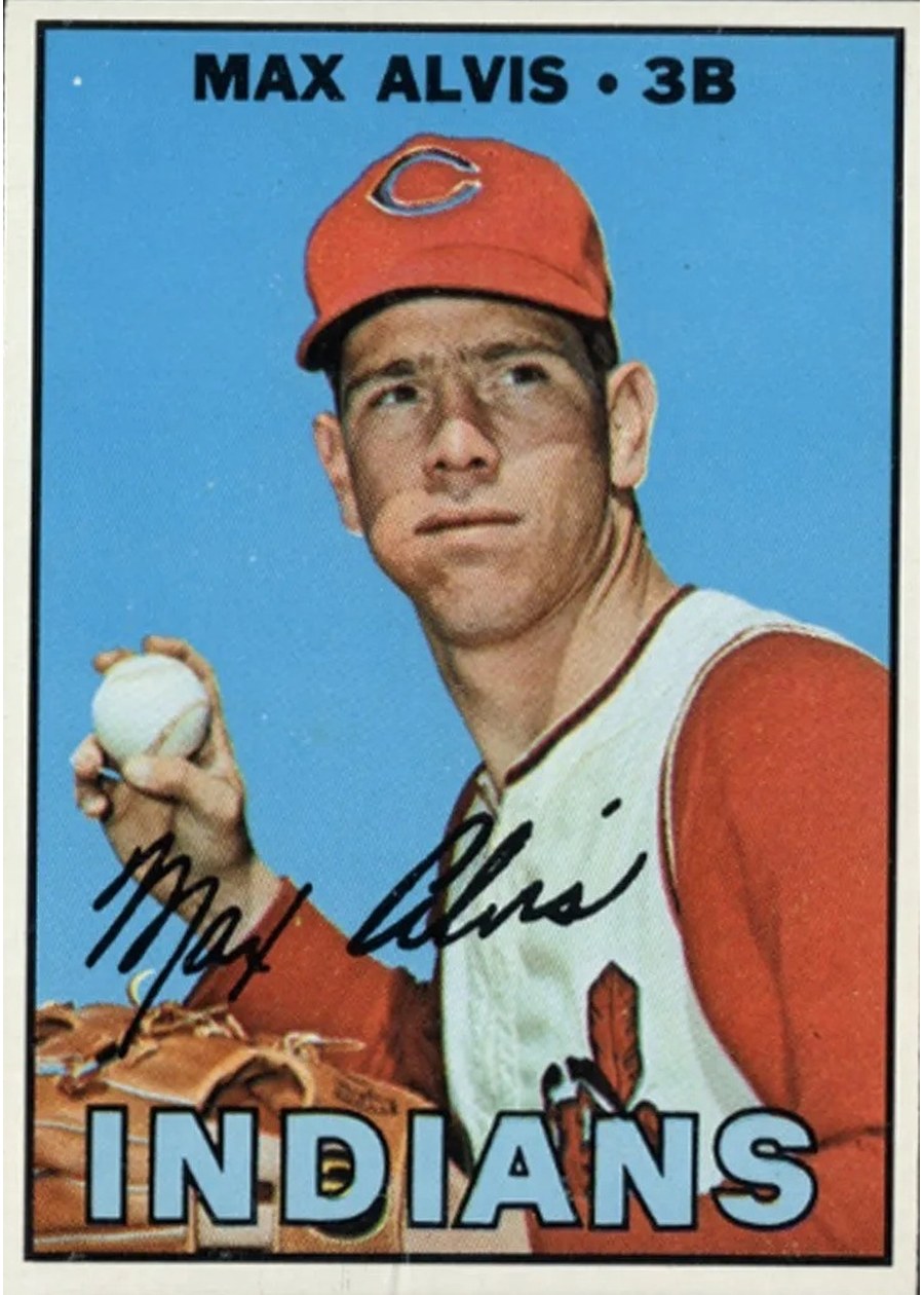 1967 Topps #520 Max Alvis, Cleveland Indians