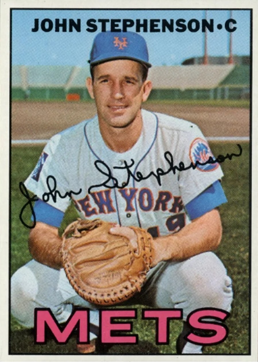 1967 Topps #522 John Stephenson, New York Mets