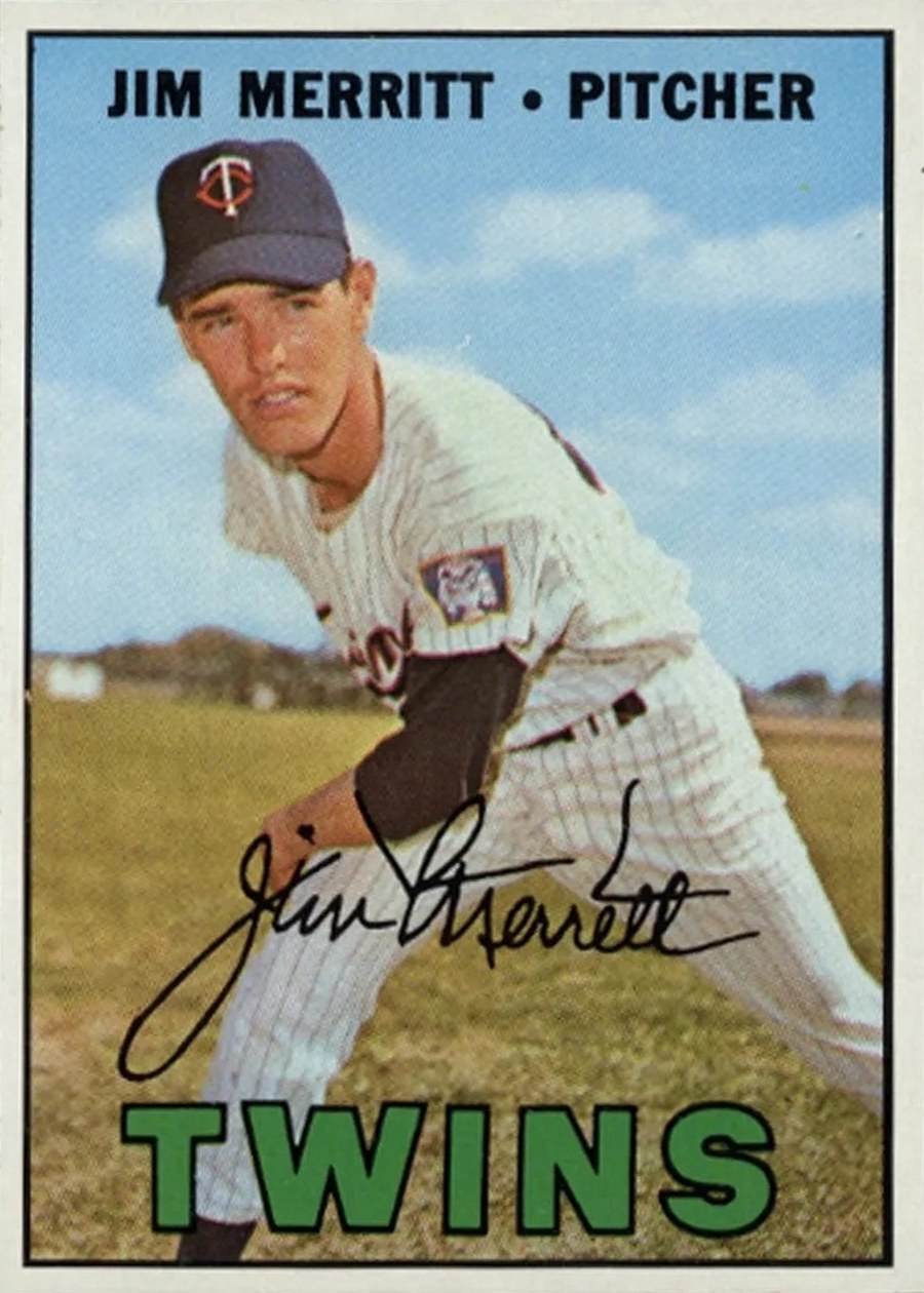 1967 Topps #523 Jim Merritt, Minnesota Twins