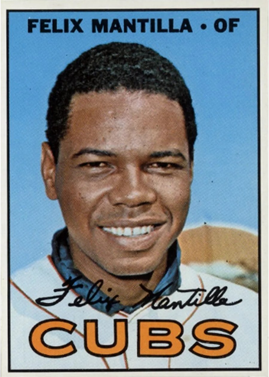 1967 Topps #524 Felix Mantilla, Chicago Cubs