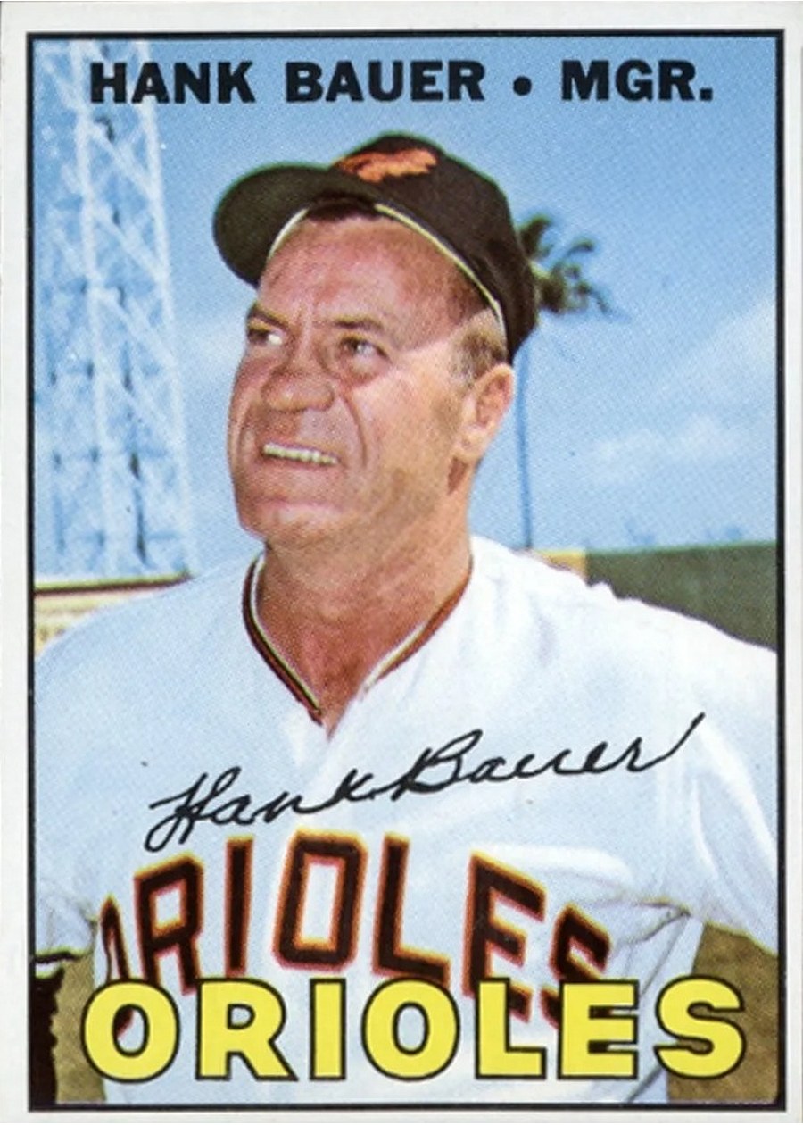 1967 Topps #534 Hank Bauer, Baltimore Orioles