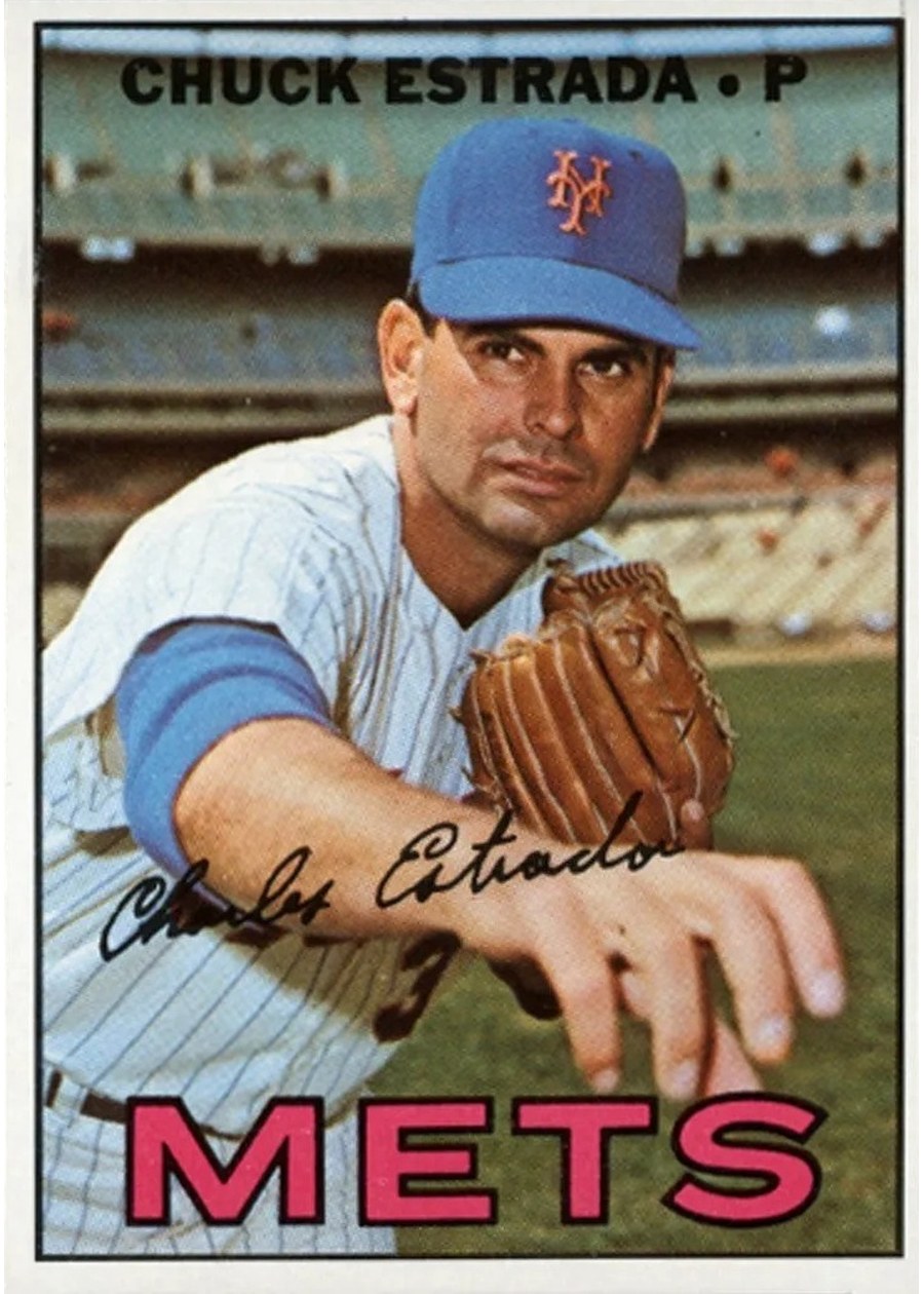 1967 Topps #537 Chuck Estrada, New York Mets