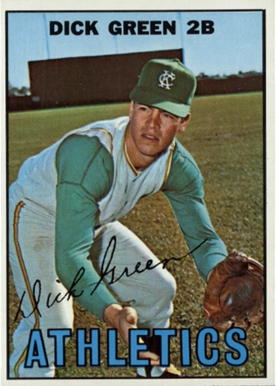 1967 Topps #54 Dick Green, Kansas City Athletics