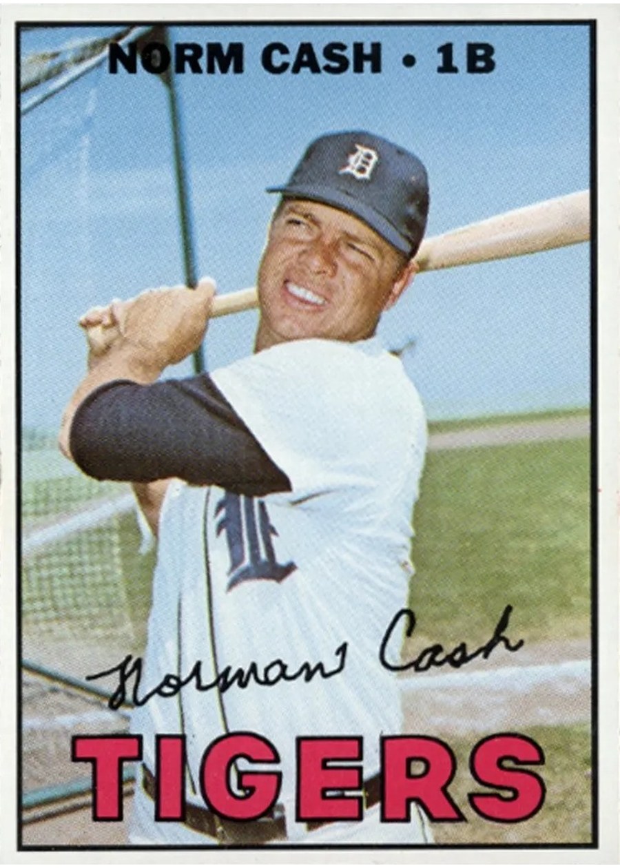 1967 Topps #540 Norm Cash, Detroit Tigers
